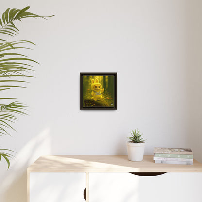 Plush Monster Yellow - Canvas Art