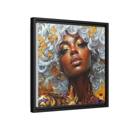 Vibrant Framed Canvas Art - Bold Beauty Portrait