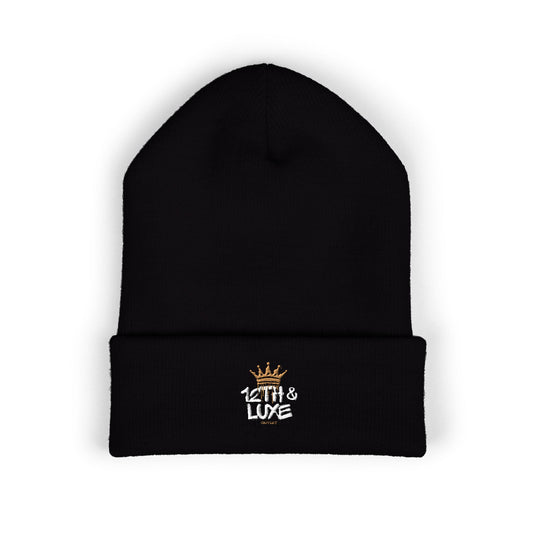 Embroidered Cuffed Beanie