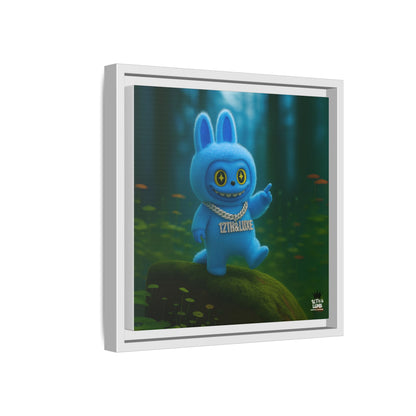 Plush Monster Blue - Canvas Art