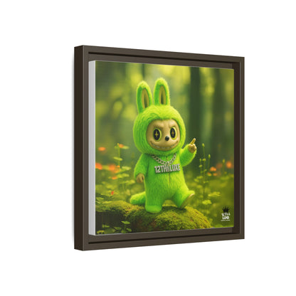 Plush Monster Green - Canvas Art