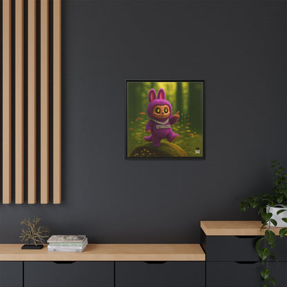 Plush Monster Purple - Canvas Art