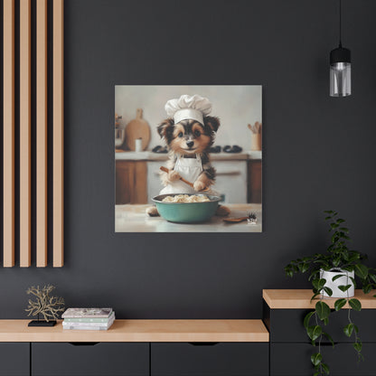Sheltie Puppy Chef Canvas Art