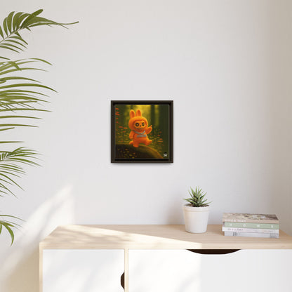 Plush Monster Orange - Canvas Art