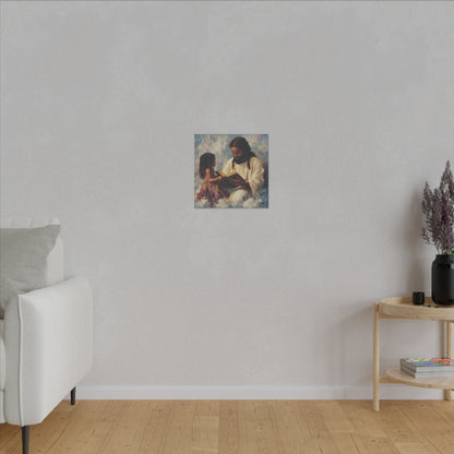 Jesus Reading, Matte Canvas, Stretched, 0.75"