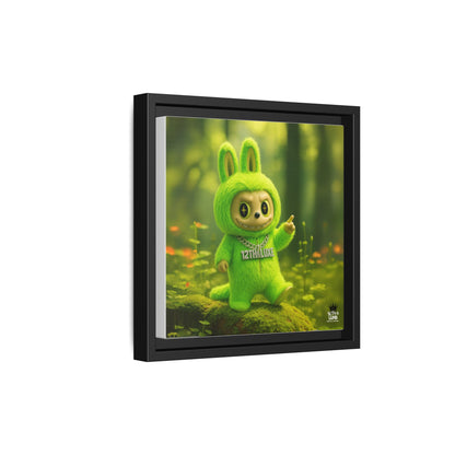 Plush Monster Green - Canvas Art