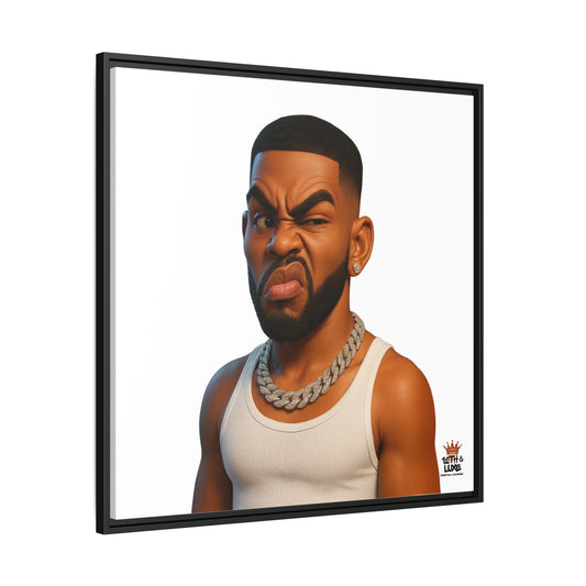 Man Funky Face - Canvas Art