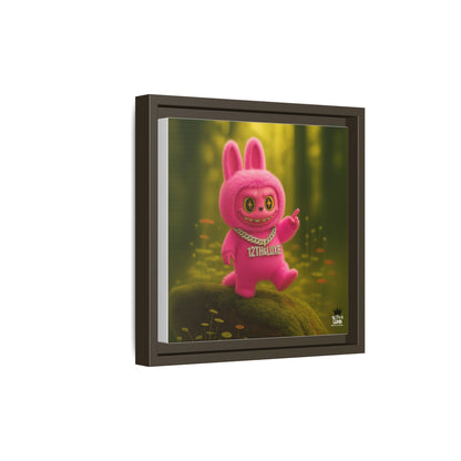 Plush Monster Pink- Canvas Art
