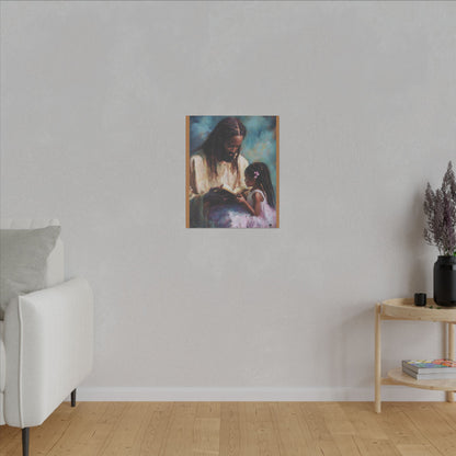 Jesus Reading, Matte Canvas, Stretched, 0.75" (Vertical)