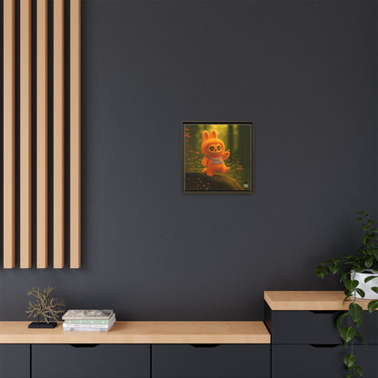 Plush Monster Orange - Canvas Art