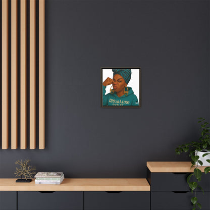 Funky Face Blue- Canvas Art