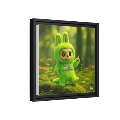 Plush Monster Green - Canvas Art