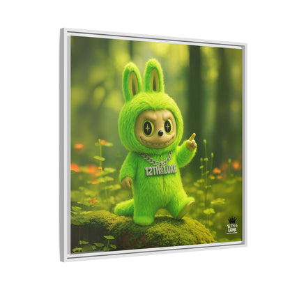 Plush Monster Green - Canvas Art