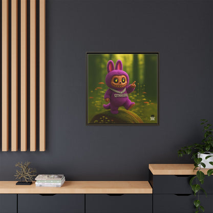 Plush Monster Purple - Canvas Art