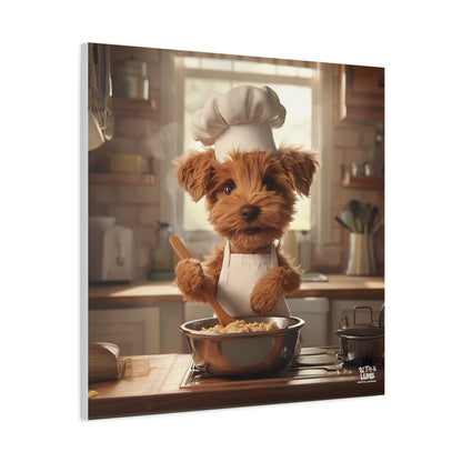 Airedale Puppy Chef Canvas Art