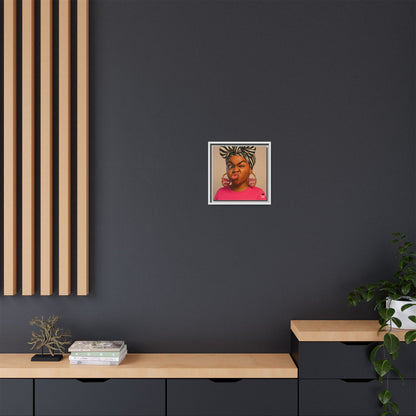 Funky Face Pink - Canvas Art