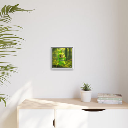 Plush Monster Green - Canvas Art