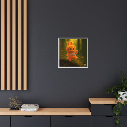 Plush Monster Orange - Canvas Art