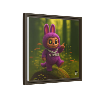 Plush Monster Purple - Canvas Art