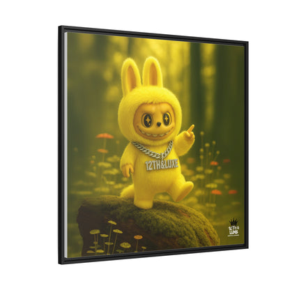 Plush Monster Yellow - Canvas Art
