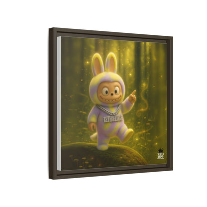 Plush Monster Purple/Yellow - Canvas Art