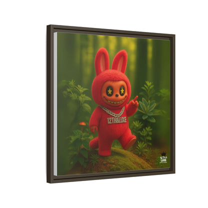 Plush Monster Red - Canvas Art