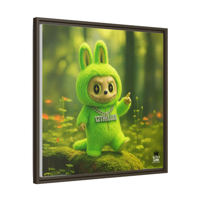 Plush Monster Green - Canvas Art
