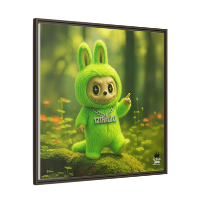 Plush Monster Green - Canvas Art