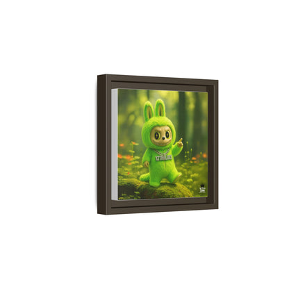 Plush Monster Green - Canvas Art