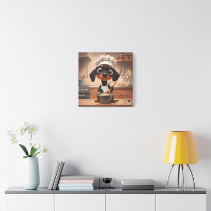Doberman Puppy Chef Canvas Art