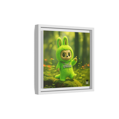 Plush Monster Green - Canvas Art