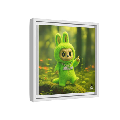 Plush Monster Green - Canvas Art