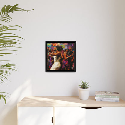 Inspired by the iconic artist Ernie Barnes, "Let's Party" - Canvas Art