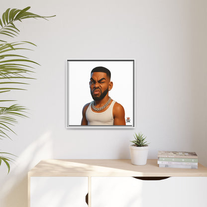 Man Funky Face - Canvas Art