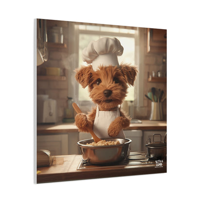 Airedale Puppy Chef Canvas Art