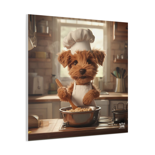 Airedale Puppy Chef Canvas Art