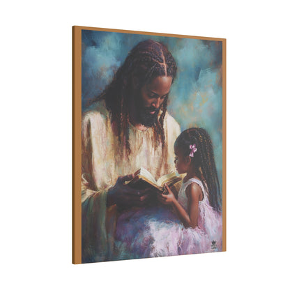 Jesus Reading, Matte Canvas, Stretched, 0.75" (Vertical)