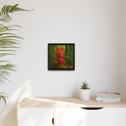 Plush Monster Red - Canvas Art