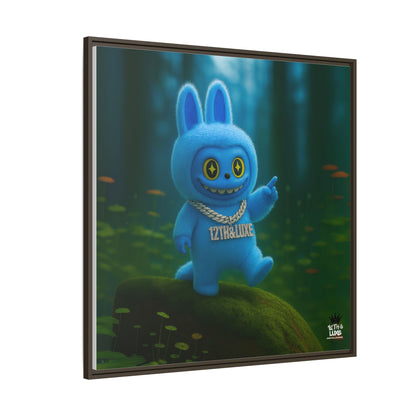 Plush Monster Blue - Canvas Art