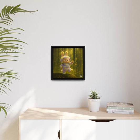 Plush Monster Purple/Yellow - Canvas Art