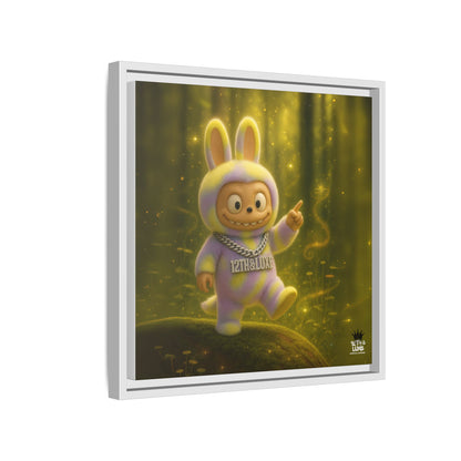 Plush Monster Purple/Yellow - Canvas Art