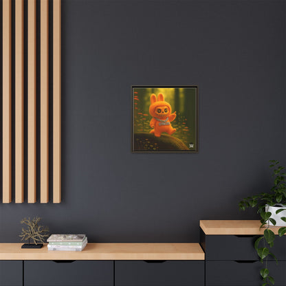 Plush Monster Orange - Canvas Art