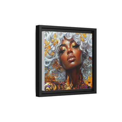 Vibrant Framed Canvas Art - Bold Beauty Portrait