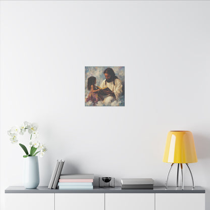 Jesus Reading, Matte Canvas, Stretched, 0.75"