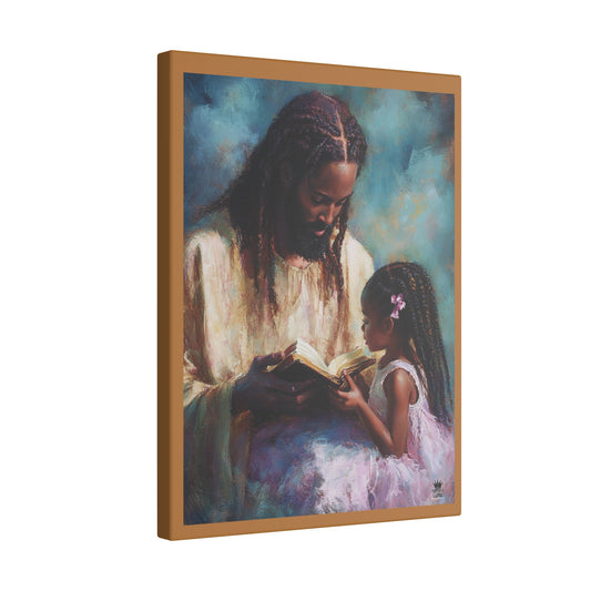 Jesus Reading, Matte Canvas, Stretched, 0.75" (Vertical)