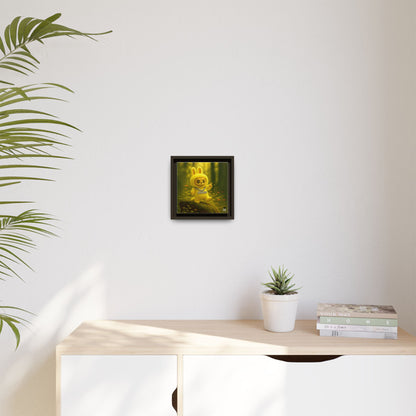 Plush Monster Yellow - Canvas Art
