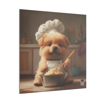 Chow Puppy Chef Canvas Art