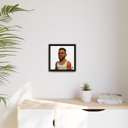 Man Funky Face - Canvas Art