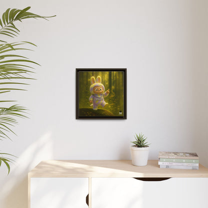 Plush Monster Purple/Yellow - Canvas Art
