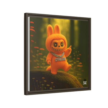 Plush Monster Orange - Canvas Art